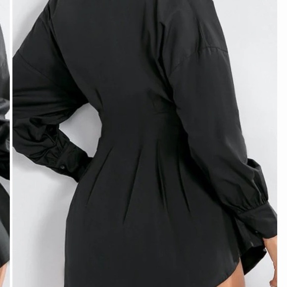 Elegant Black Long Sleeve Dress - Picture 3 of 3